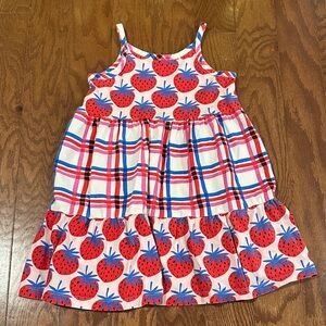 Hanna Anderson strawberry dress. Size 3T. GUC.